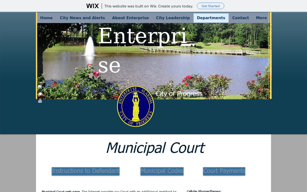 Enterprise Municipal Court docket information
